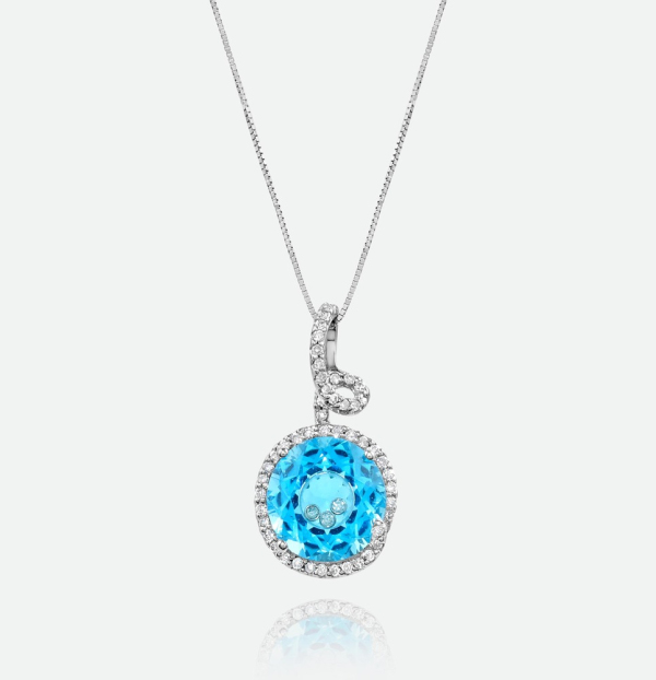Blue Topaz Necklace