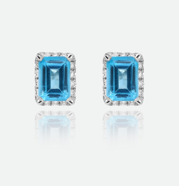 Blue Topaz Earrings