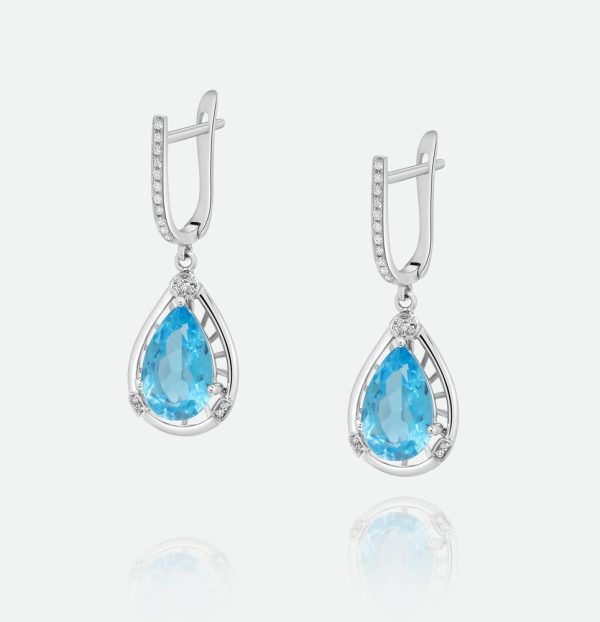 Blue Topaz Earrings
