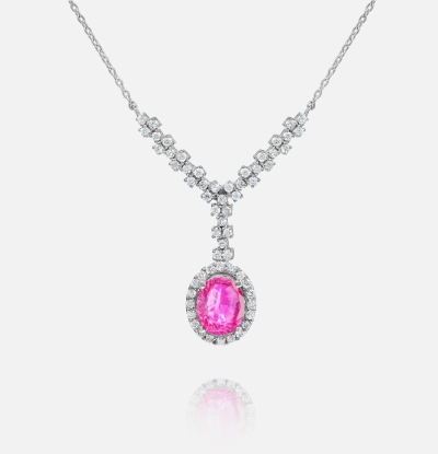 Ruby 1.80 carats & Diamonds total 0.80 ct