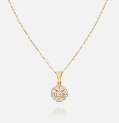 Diamonds total 0.18 carats