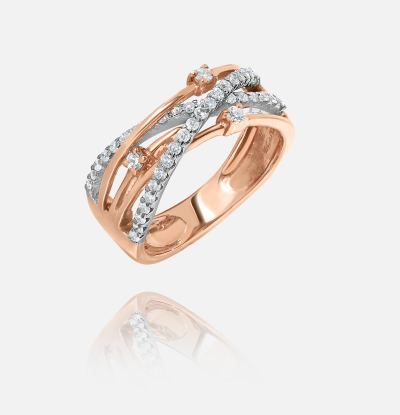 Diamonds total 0.35 carats